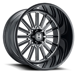 Roda Hostile Titan H127  20x9  6x139.7  0mm  Preto Fresado