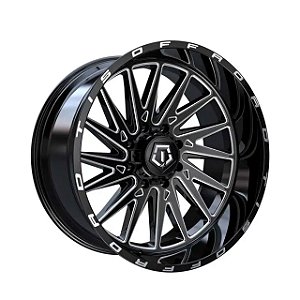 Roda TIS H547  22x12  8x165.1  -44mm  Preto Fresado