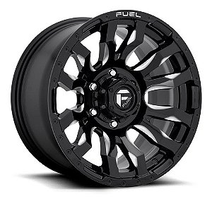 Roda Fuel Blitz D673  20x10  6x139.7  +1mm  Preto Brilhante Fresado