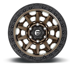 Roda Fuel Covert D696 20x09 8x165.1 +1mm Bronze c/ Borda Preta