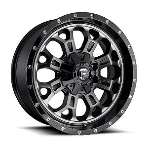 Roda Fuel Crush D561 18x9 8x165,1 +20mm  Grafite c/ Borda Preta