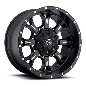 Roda Fuel Krank D517 17x9 8x165.1  +1mm  Preto Brilhante Fresado