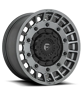 Roda Fuel Militia D726  20x10 8x165.1  -18mm   Grafite c/ Preto Fosco
