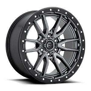 Roda Fuel rebel D680  22x12 8x170  -44mm  Grafite Borda Preta