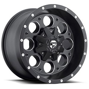 Roda Fuel Revolver D525  15x10  5x114/5x120  -43mm Preto Brilhante Fresado