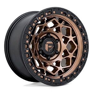 Roda Fuel Unit Fake Beadlock D785  17x9  6x139.7  +1mm  Bronze Borda Preta