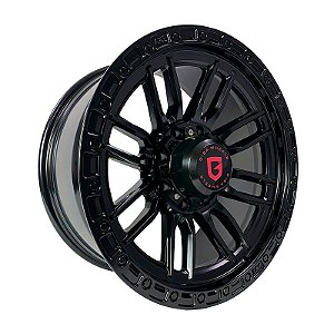 Roda Gisa D2652 20x9 8x165.10  +15mm   Preta