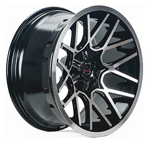 Roda Gisa D9353 20x10 6x139.7 -25mm  Prata Diamantada