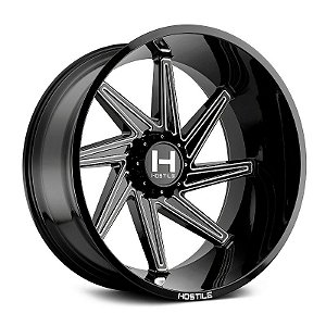 Roda Hostile Dagr H119 22x12 8x165.1 -44mm  Preto Fresado