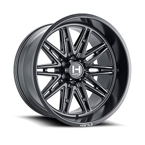 Roda Hostile Maniac H126 20x10 5x127 -19mm Preto Fresado