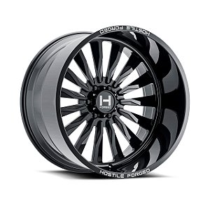 Roda Hostile Twist HF21 Forjada 24x10 8x165.1  -20mm Preta