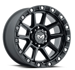 Roda MKW M205 Series 17x8.5  5x127  0mm   Cinza Borda Preta