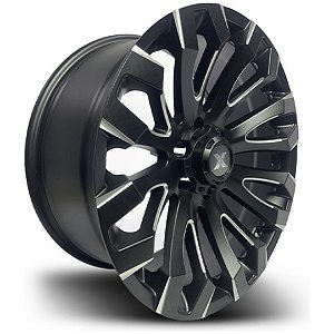 Roda RE Quake 20x9 6x139.7 +10mm  Preto Fosco Fresado