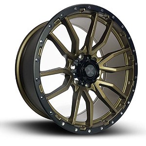 Roda RE Rebel 20x09 6x139.7  0mm Bronze Aço Escovado - 686098