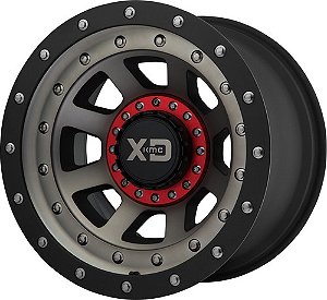 Roda XD FMJ XD137 20x9 6x135/6x139.7 0MM  Cinza Centro Vermelho