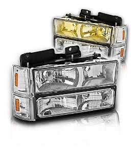 Farol Dianteiro  Silverado 1994/2004 Mod. Americano Cristal