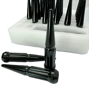 Jogo de Porcas 14x1.5 Spike Nugs c/24 Preto