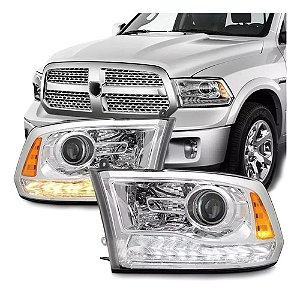 Farol Dianteiro Ram 2012/2018  Modelo 2018 Cristal