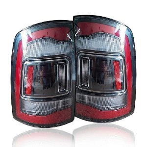 Lanterna Traseira Ram 2010/2012 Modelo 2021 Vermelha/Cristal