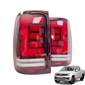 Lanterna Traseira Volkswagen Amarok Oled 2010+ Vermelha