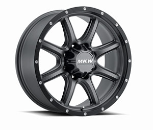 Roda MKW M202 20x9 8x165.1 +10mm Cinza c/ Borda Preta