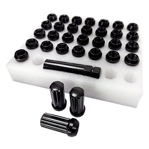 Jogo de Porcas M14 9/16 RAM Preto com 32 peças