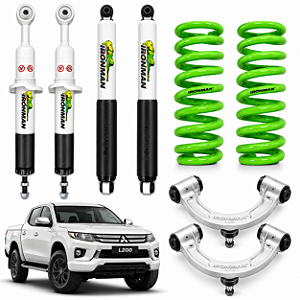 Kit Suspensão IronMan NitroGás Mitsubishi L200 Triton 2009/2025 c/ Bandeja
