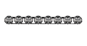 Barra de Led Ironman Scope 42" c/ 8 Focos