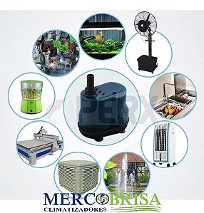 BOMBA ELÉTRICA SUBMERSA PARA CLIMATIZADORES MB 110v - 900 L/h  60 Hz 16w