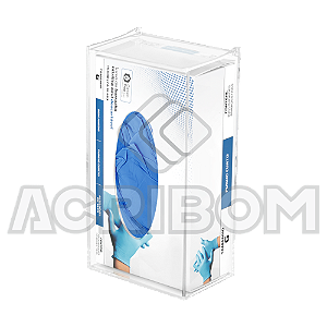 Dispenser em Acrílico de Parede Para LUVAS Descartáveis