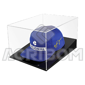 Cúpula em Acrílico Para Boné Com Base Preta