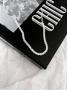 Pulseira Riviera Grossa - Banho Prata 925