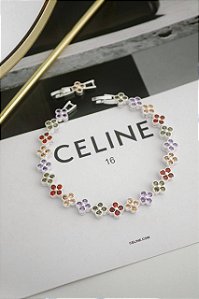 Pulseira Trevo Lia Clear - Banho Prata 925