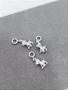 Berloque Cachorrinho - Banho Prata 925