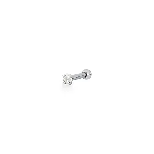 Piercing de Prata Ponto de Luz 2mm