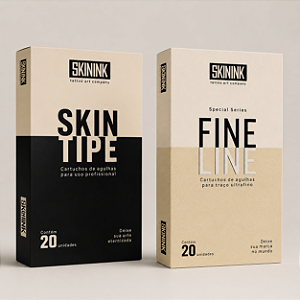 Cartucho Skin Ink Traço - RL e Fine Line - Caixa Com 20 Unidades