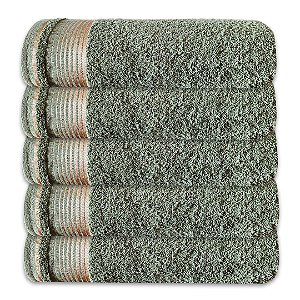 Kit c/ 5 Toalhas de Banho Grossas Felpudas Gigante SOFT 100% Algodão Verde