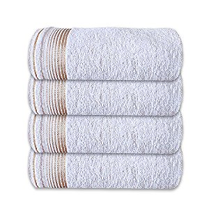 Kit c/ 4 Toalhas de Rosto Grossas Felpudas Gigante SOFT 100% Algodão Branco