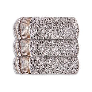Kit c/ 3 Toalhas de Rosto Grossas Felpudas Gigante SOFT 100% Algodão Prata