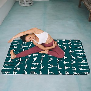Tapete de Yoga Emborrachado Posturas Mulher 95x130 - FF Decor - Loja de  Decoração - FF Decor