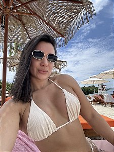 Top Cortininha Oásis - Creme