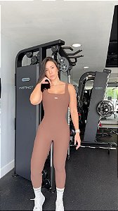 Macacão Longo Versa - Cacau