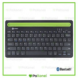 Teclado Sem Fio Bluetooth 3.0 Dynamic Smart ABNT com Suporte para Tablet ou Celular - Preto - DT200