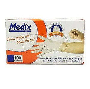 Luva p/ Procedimento M Latex com pó Medix