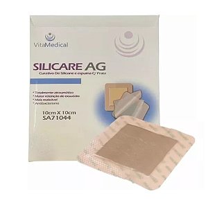 SILICARE AG - CURATIVO DE SILICONE C/ESPUMA COM PRATA