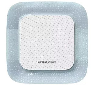 Curativo de Espuma com Adesivo de Silicone Biatain 12,5 x 12,5 cm - Coloplast