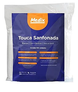 TOUCA SANFONADA C/ELASTICO MEDIX 100UN