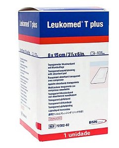 TPLUS 8X15CM - PELICULA TRANSP ABSORV LEUKOMED - 1 Unidade