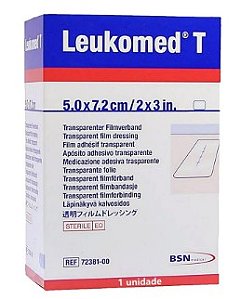TPLUS 5X7,2CM - PELICULA TRANSP ABSORV LEUKOMED - 1 Unidade