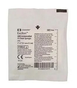 Traqueo Excilon 5cmX5cm com 0,2% de PHMB (Polohexametileno Biguanida) - Covidien